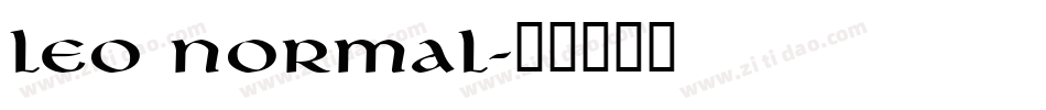Leo Normal字体转换